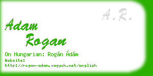 adam rogan business card